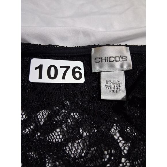 Y2k Vintage Chicos Whimsigoth Witchy Women's size XL Lace Vampire Fairygoth Top - Picture 9 of 10